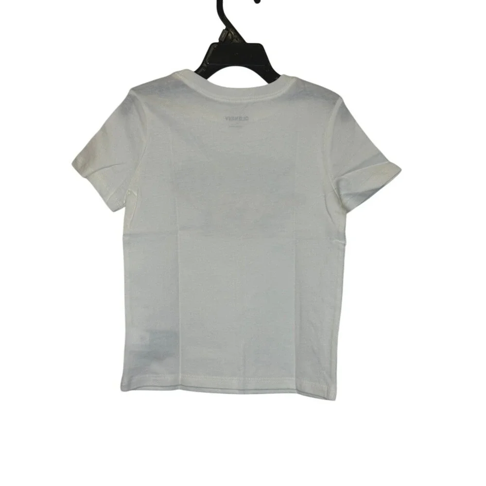 Kids Boys Old Navy White Dinosaur Graphic T-Shirt Size‎ 4T NWT